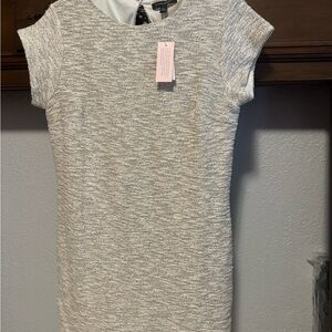 Banana Republic Cream Textured Dress